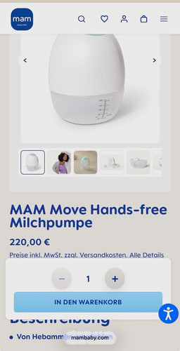 Mam move hands free milchpumpe - mam, hands-free