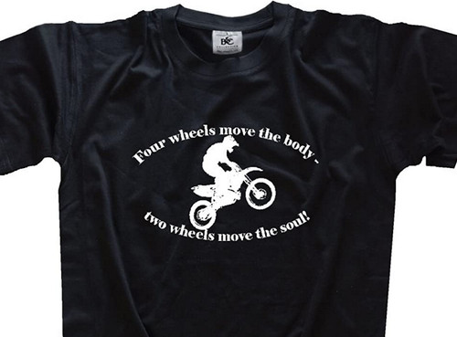 Two wheels move the - ,